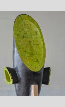 holzplastik wood sculpture epoxy KleopatraCaesar Detail1