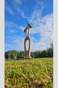 holzskulptur wood sculpture Lauschende 4